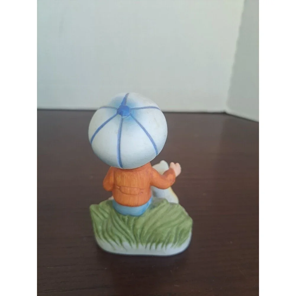 Vintage Homco Bisque Boy With Puppy #1430 Figurine